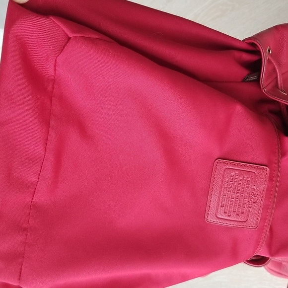 Coach Billie Leather Backpack in Classic Red - Picture 12 of 13